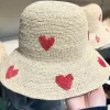 chapeau de paille japonais pour femmes, version coréenne de la crème solaire, grand avant toit, plage, bord de mer, vacances, pliable, nouveau, été