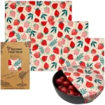 Enveloppes en cire d’abeille réutilisables pour aliments, papier écologique pour le stockage des fruits, jxsandwich, couvercles de bol, ensemble de 3 pièces Enveloppes en cire d’abeille réutilisables pour aliments, papier écologique pour le stockage des fruits, jxsandwich, couvercles de bol, ensemble de 3 pièces