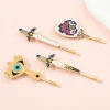 la légende des pinces à cheveux bouclier hylian sheikah maître épée barrettes dessin animé chapeaux accessoires de cheveux pour les fans cadeaux