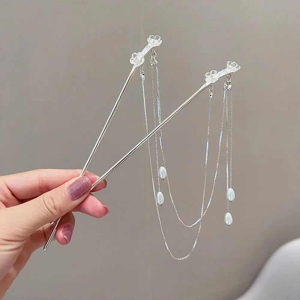 Épingles à cheveux de style chinois pour cheongsam, double fleur, pompon, perles, bâtons, porte chignon, bijoux, éventail, accessoires Épingles à cheveux de style chinois pour cheongsam, double fleur, pompon, perles, bâtons, porte chignon, bijoux, éventail, accessoires