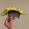 essentiel de cheveux printemps été pour fille, peigne à cheveux chic en fleurs de cerisier, accessoires pour cheveux à pince à bord en bâtons de fleurs.