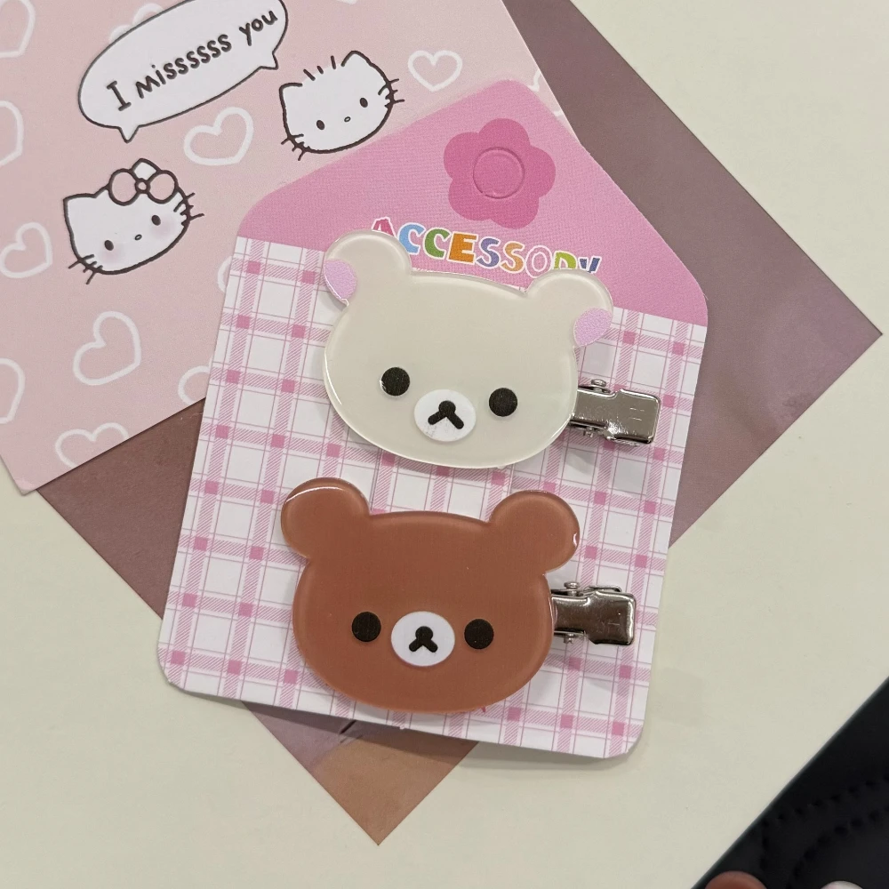 rilakkuma korilakkuma pinces à cheveux anime tête d'ours épingles à cheveux mignonnes et pinces chapeaux kawaii accessoires de cheveux pour femmes filles rilakkuma korilakkuma pinces à cheveux anime tête d'ours épingles à cheveux mignonnes et pinces chapeaux kawaii accessoires de cheveux pour femmes filles