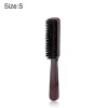 brosse à barbe pour hommes, manche en bois, poils de sanglier, moustache, brosse de nettoyage, coiffure, antistatique, peigne de coiffure, outil de rasage