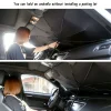 pare soleil de voiture pour ombrage automatique, pare soleil de voiture, protection solaire, parasol d'été, intérieur, accessoires de protection de pare brise