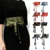 ceinture à pampilles en brocart chinois de 10cm, large ceinture pour femmes, corset, costume asiatique, ceinture kimono japonais, grue yukata florale haori obi
