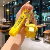porte clés de poupée pokemon, dessin animé japonais pikachu charmander zenigame, accessoires de sac à dos, animaux de compagnie elfe mignons unisexe otaku drôle