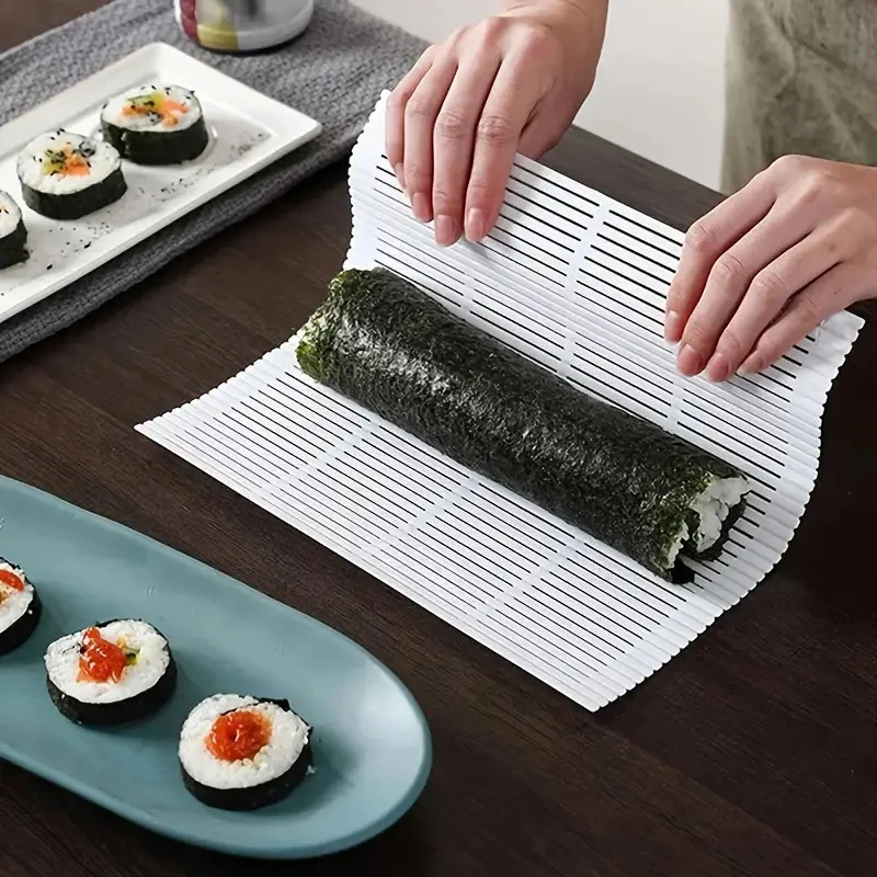 Bricolage Silicone Sushi rouleau tapis lavable réutilisable japonais Sushi rouleau moule tapis bricolage alimentaire roulement riz fabricant de roulement gâteau rouleau Pad Bricolage Silicone Sushi rouleau tapis lavable réutilisable japonais Sushi rouleau moule tapis bricolage alimentaire roulement riz fabricant de roulement gâteau rouleau Pad
