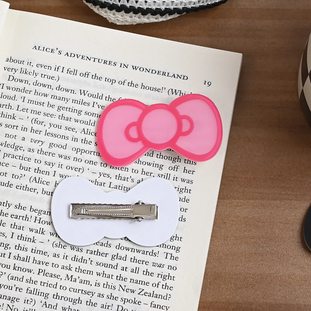 pince à cheveux avec nœud de dessin animé en alliage de résine, nouvelle tendance japonaise, accessoires pour cheveux de fête d'étudiant kawaii, clip latéral mignon pour femmes, pince à bec de canard pince à cheveux avec nœud de dessin animé en alliage de résine, nouvelle tendance japonaise, accessoires pour cheveux de fête d'étudiant kawaii, clip latéral mignon pour femmes, pince à bec de canard