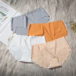Sous-vêtements sans glace pour femmes, ultra-mince, vague, confortable, respirant, solide, document, taille basse, triangle, YSM63