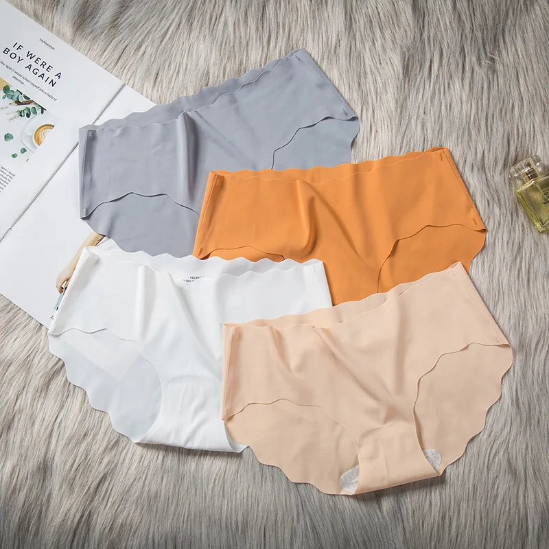 Sous-vêtements sans glace pour femmes, ultra-mince, vague, confortable, respirant, solide, document, taille basse, triangle, YSM63 Sous-vêtements sans glace pour femmes, ultra-mince, vague, confortable, respirant, solide, document, taille basse, triangle, YSM63
