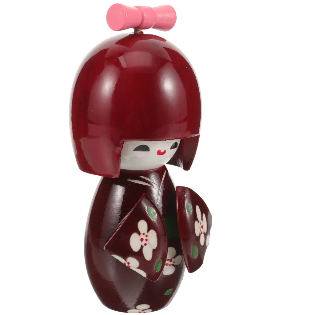 Kimono japonais en bois, décoration de maison, Figurine nament, pendaison de crémaillère, cadeau miniature, artisanat, Art de bureau traditionnel en bois