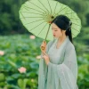 parapluie pratique en papier à l'huile de bambou, style chinois, fait à la main, parapluie de danse ancienne, costume classique imperméable, costumes de parasol