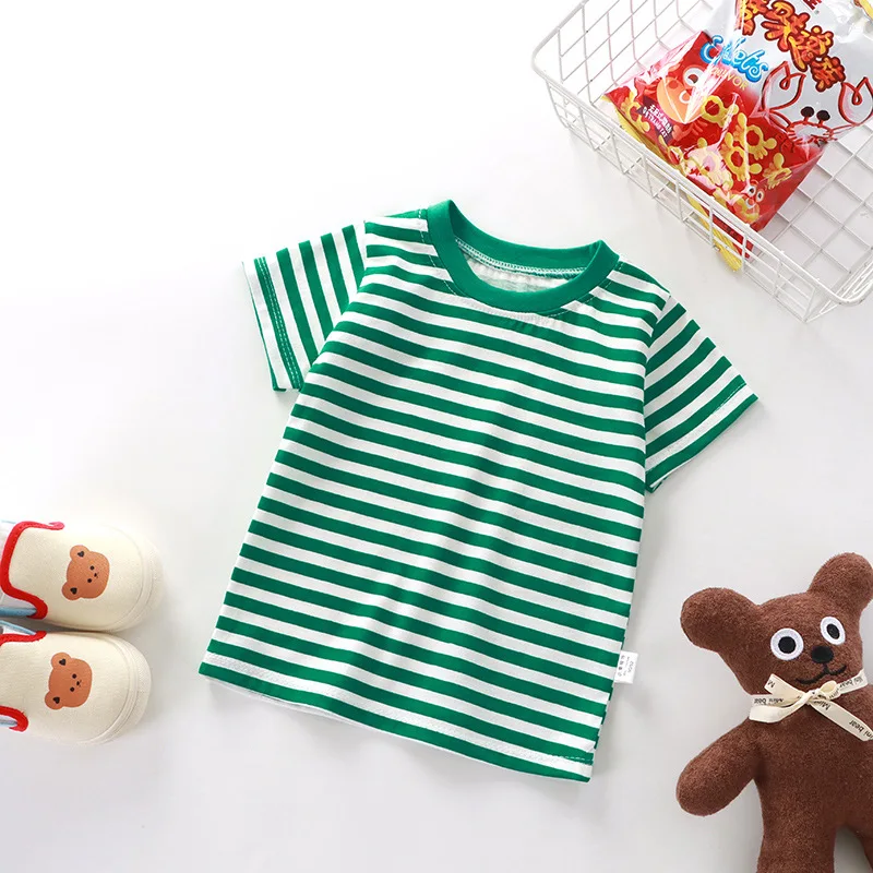 chemise rayée à la mode pour enfants, chemise rouge pour bébés, garçons et filles, t shirts en vrac, vêtements pour filles de 0 à 8 ans, 2025 chemise rayée à la mode pour enfants, chemise rouge pour bébés, garçons et filles, t shirts en vrac, vêtements pour filles de 0 à 8 ans, 2025