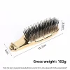 masseur de tête japonais premium, brosse pour cuir chevelu, masseur de cheveux, shampoing, brosse démêlante en plastique humide, peigne de nettoyage des cheveux, or rose