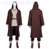 Star de film Cosplay Wars Obi Wan Kenobi Cosplay Costume Jedi Robe adulte hommes Halloween Obi Wan Kenobi Costume tenue sur mesure Star de film Cosplay Wars Obi Wan Kenobi Cosplay Costume Jedi Robe adulte hommes Halloween Obi Wan Kenobi Costume tenue sur mesure