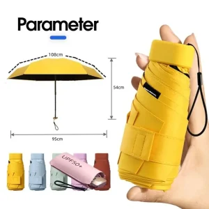Parapluie d’extérieur Portable, résistant aux UV, de poche, à double usage, Compact, pour femmes, protection solaire Parapluie d’extérieur Portable, résistant aux UV, de poche, à double usage, Compact, pour femmes, protection solaire