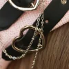 béret japonais harajuku y2 mode lolita chapeau jk chapeau fille béret mignon pu chaîne coeur amour laine kawaii femmes chapeau accessoires