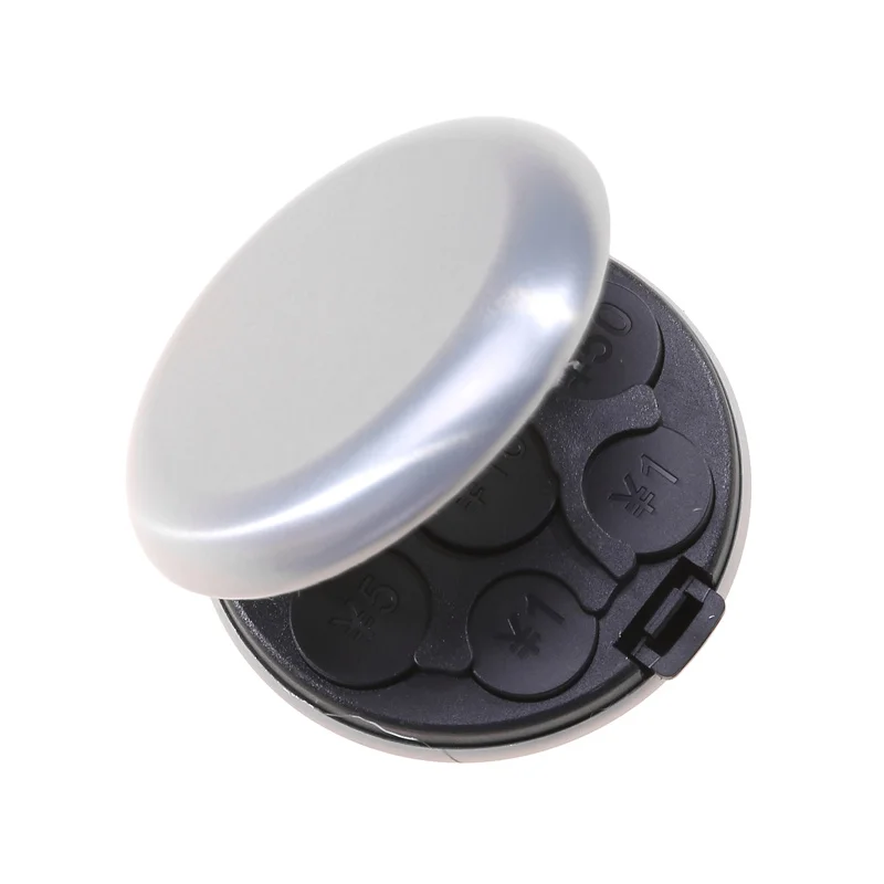 distributeur de pièces de monnaie japonais rond, porte monnaie, porte monnaie, boîte de rangement, porte monnaie en plastique en alliage d'aluminium distributeur de pièces de monnaie japonais rond, porte monnaie, porte monnaie, boîte de rangement, porte monnaie en plastique en alliage d'aluminium