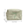 porte monnaie multifonctionnel à nœud portable, avec ruban en dentelle, joli portefeuille zéro, pochette à fermeture éclair, sac à cosmétiques doux de voyage