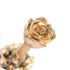 parapluie coupe vent portable pour femme, parachase femme, vêtements de pluie, luxe, trois plis, fleur, mariage, académie