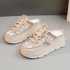 chaussures à plateforme pour femmes, sandales à l'offre elles optiques, chaussures de sport décontractées, sandales parker fermées, été, nouveau, 2024