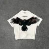 harajuku y2k marque de mode coton t shirt hommes femmes américain rue aigle motif t shirt mode décontracté coton manches courtes hauts