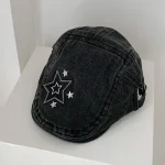 Chapeaux Y2k décontractés et réglables, Chic, étoile, Vintage, Harajuku, coréen INS, bérets de peintre, casquettes pour filles Chapeaux Y2k décontractés et réglables, Chic, étoile, Vintage, Harajuku, coréen INS, bérets de peintre, casquettes pour filles