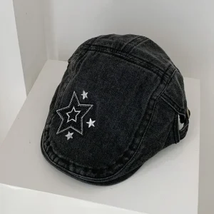 Chapeaux Y2k décontractés et réglables, Chic, étoile, Vintage, Harajuku, coréen INS, bérets de peintre, casquettes pour filles