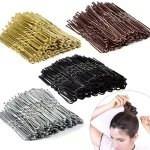 Épingles à cheveux en alliage en forme de U, 50 pièces/sac, 6cm/7cm, pinces à cheveux ondulées, épingles à cheveux simples en métal, Barrettes, outils de coiffure de mariée