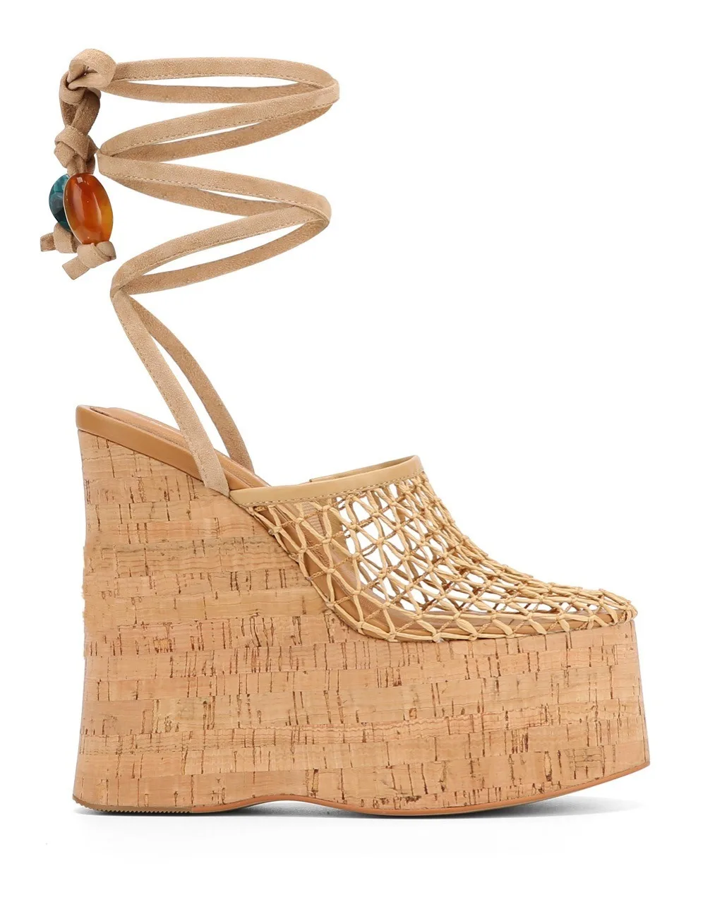 sandales d'été à talons compensés pour femmes, semelles épaisses, avec rivets en grain de bois, plateforme imperméable, talons hauts épais et sandales sandales d'été à talons compensés pour femmes, semelles épaisses, avec rivets en grain de bois, plateforme imperméable, talons hauts épais et sandales