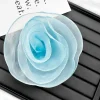broche florale multicouche en organza pour femme, épinglettes, fleur de poitrine, corsage, vêtements, décoration de robe, rose, mode