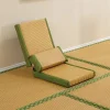 sièges tatami de chambre de style japonais, sans pieds avec dossier, chaise de sol pliable, petit canapé simple, meubles de salon