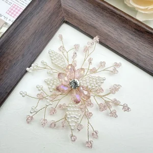 Nouvelle broche de fleur de perle faite à la main pour les femmes accessoire élégant broche de fête de mariage Banquet cadeau fleur de poitrine Nouvelle broche de fleur de perle faite à la main pour les femmes accessoire élégant broche de fête de mariage Banquet cadeau fleur de poitrine