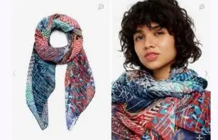 Écharpe triangle polyvalente, tendance colorée, mode Écharpe triangle polyvalente, tendance colorée, mode