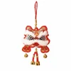 décoration traditionnelle du nouvel an chinois, carillon éolien de bénédiction du lion de réveil avec cloches, décoration murale de voiture suspendue