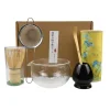 bol matcha de style japonais, tissu, cuillère, passoire, fouet à thé, cadeau parfait pour la cérémonie, décoration traditionnelle, 6 pièces/ensemble