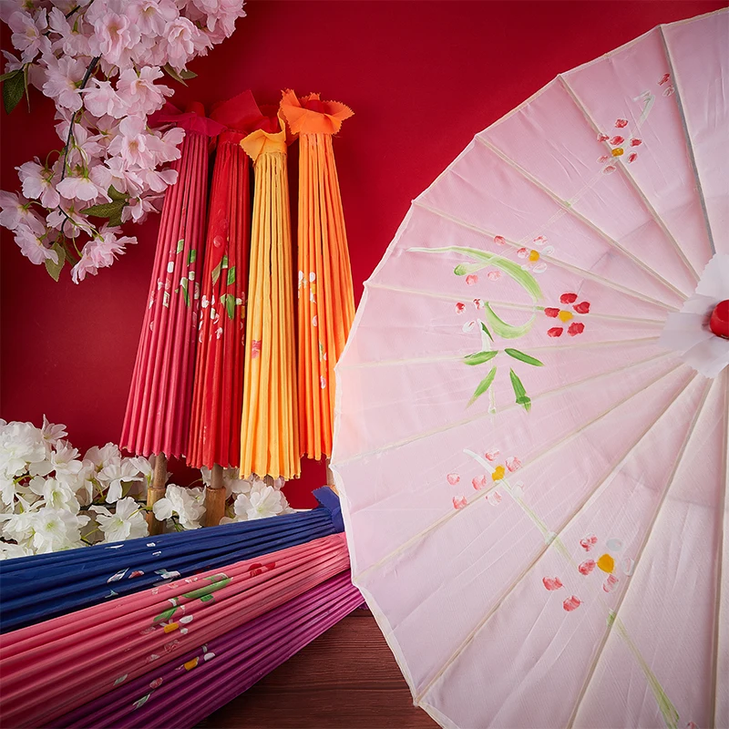 parapluie en tissu de soie pour femmes, 82/84cm, fleurs de cerisier japonaises, parapluie de danse ancienne, parapluie décoratif en papier huilé de style chinois parapluie en tissu de soie pour femmes, 82/84cm, fleurs de cerisier japonaises, parapluie de danse ancienne, parapluie décoratif en papier huilé de style chinois