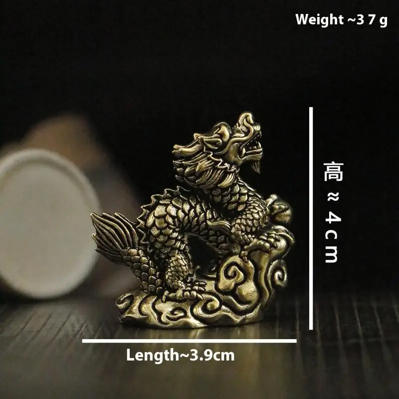 statue de dragon antique, ornement, animal du zodiaque, artisanat en laiton, décoration feng shui, figurines de bureau statue de dragon antique, ornement, animal du zodiaque, artisanat en laiton, décoration feng shui, figurines de bureau