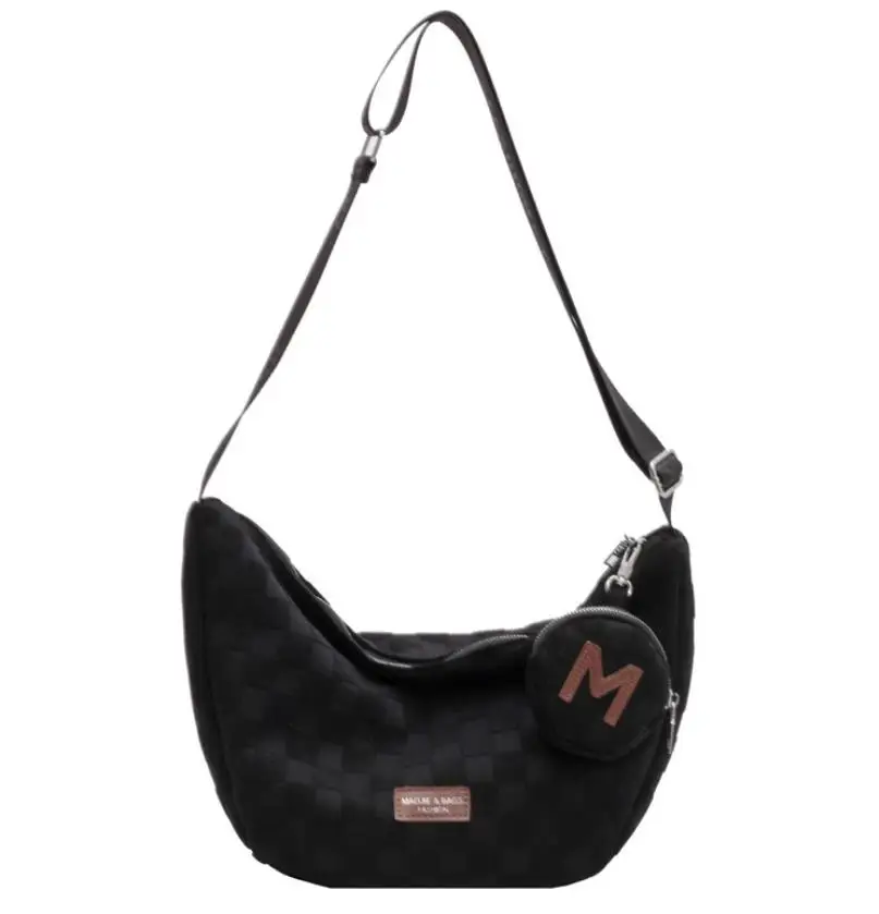 sac à bandoulière polyvalent de style coréen pour femme, sac en tissu de coton pur blanc, sac fourre tout à la mode, grande capacité, nouveau sac à bandoulière polyvalent de style coréen pour femme, sac en tissu de coton pur blanc, sac fourre tout à la mode, grande capacité, nouveau