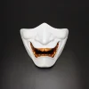 masque demi visage de protection pour halloween cosplay airsoft, prajna hannya, samouraï japonais, evil oni demon, décor de ix