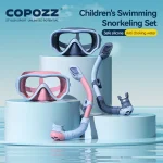 COPOZZ-Masque de plongée sous-marine et lunettes anti-buée pour enfant, ensemble de tubes à ories facile COPOZZ-Masque de plongée sous-marine et lunettes anti-buée pour enfant, ensemble de tubes à ories facile