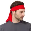 femmes hommes bandeau de cheveux cyclisme turban pirate bandeau pour course basket ball gymnastique formation bandeau yoga fitness ninja cravate bandanas
