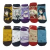 5 paires de chaussettes anime demon slayer espion famille chaussettes adultes enfants boku no hero jujutsu kaisen genshin impact kimetsu chaussettes de cheville