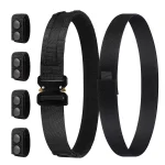 Ceinture de combat tactique MOLLE 1.75 pouces, avec 4 boucles interchangeables, sangle en Nylon robuste, cadeau pour hommes Ceinture de combat tactique MOLLE 1.75 pouces, avec 4 boucles interchangeables, sangle en Nylon robuste, cadeau pour hommes
