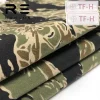 tissu de camouflage tigre noir et bleu, tissu en nylon 500d, décoration tactique diy, largeur 1.5m x 1m de longueur