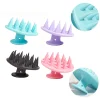 brosse de massage du cuir chevelu en silicone, shampoing, brosse pour le corps, peigne de lavage des cheveux, spa, bain, douche, outils de salon de coiffure