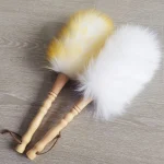 Plumeau en laine, détails intérieurs de voiture, dépoussiéreur de fourrure longue et douce, brosse de nettoyage multifonctionnelle