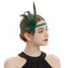 femmes casque plume clapet bandeau brillant grand gatsby coiffure casque vintage bal mode getsbi cheveux accessoires
