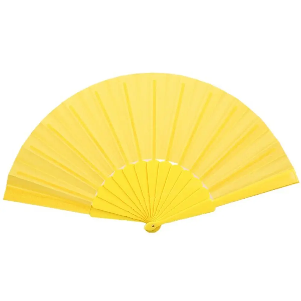 ventilateur à main pliant portable en plastique uni, ventilateur à main en tissu élégant chinois, gril pour mariages, fête de voyage, phtalcosplay ventilateur à main pliant portable en plastique uni, ventilateur à main en tissu élégant chinois, gril pour mariages, fête de voyage, phtalcosplay