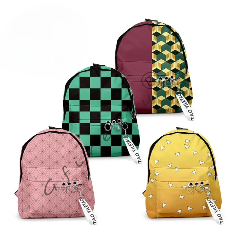 kimetsu no yaiba sac d'école kamado tanjirou sac à dos sac en toile unisexe tomioka giyuu sac de voyage pour ordinateur portable costume cosplay kimetsu no yaiba sac d'école kamado tanjirou sac à dos sac en toile unisexe tomioka giyuu sac de voyage pour ordinateur portable costume cosplay